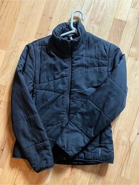 Women's Black Quilted Utility Jacket - Lightweight Packable Layer